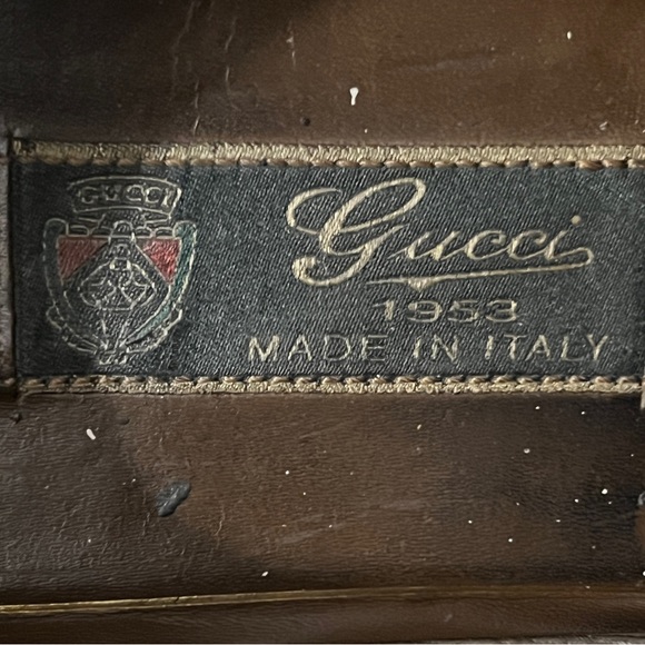 GUCCI VINTAGE 1953 Horsebit Loafers Mens US 8 Good Pre-Loved Condition - Picture 11 of 16